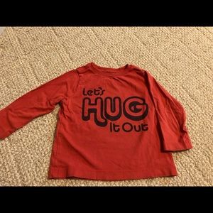 Gymboree size 12-18months Let’s hug it out long sleeves shirt.